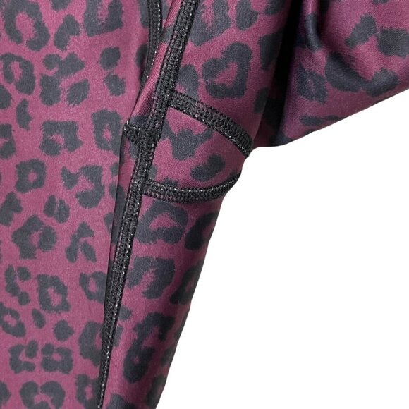 Good American Ombre Leopard Leggings Women’s Size Medium Cinched Waist - Picture 8 of 15